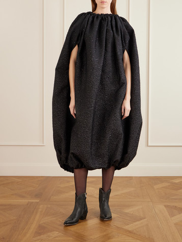 COMME DES GARÇONS Gathered cloqué midi dress
