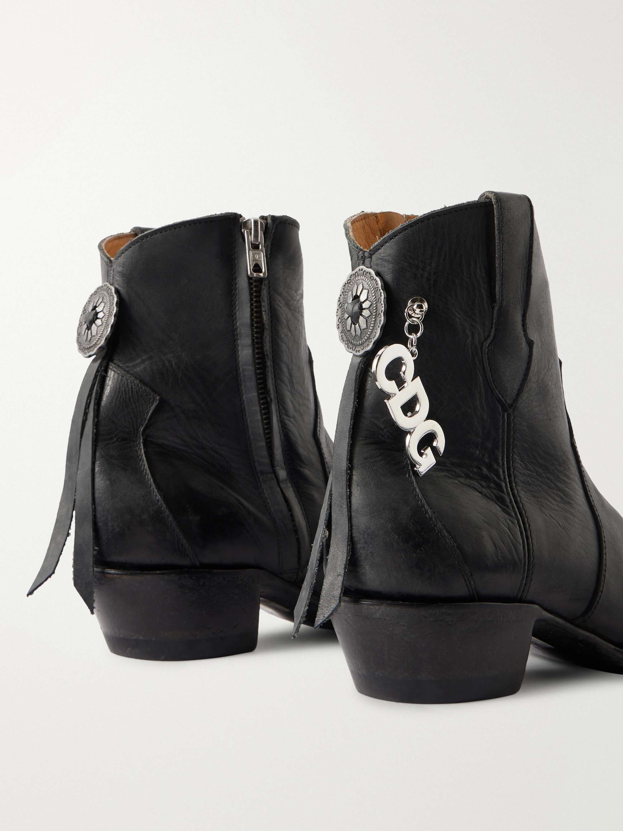 COMME des GARÇONS x Mexicana embellished leather ankle boots | NET