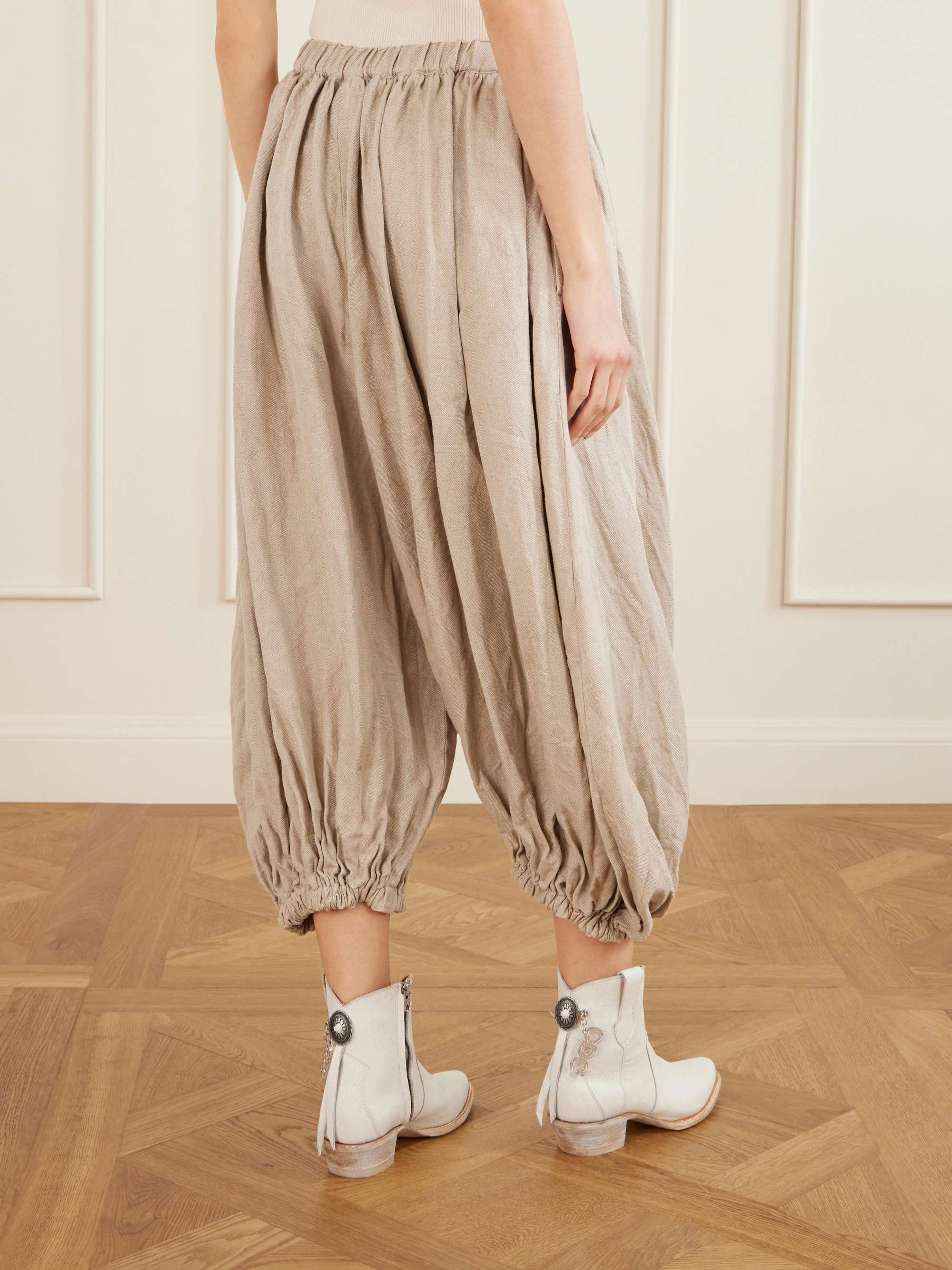 COMME des GARÇONS Linen wide-leg pants | NET-A-PORTER