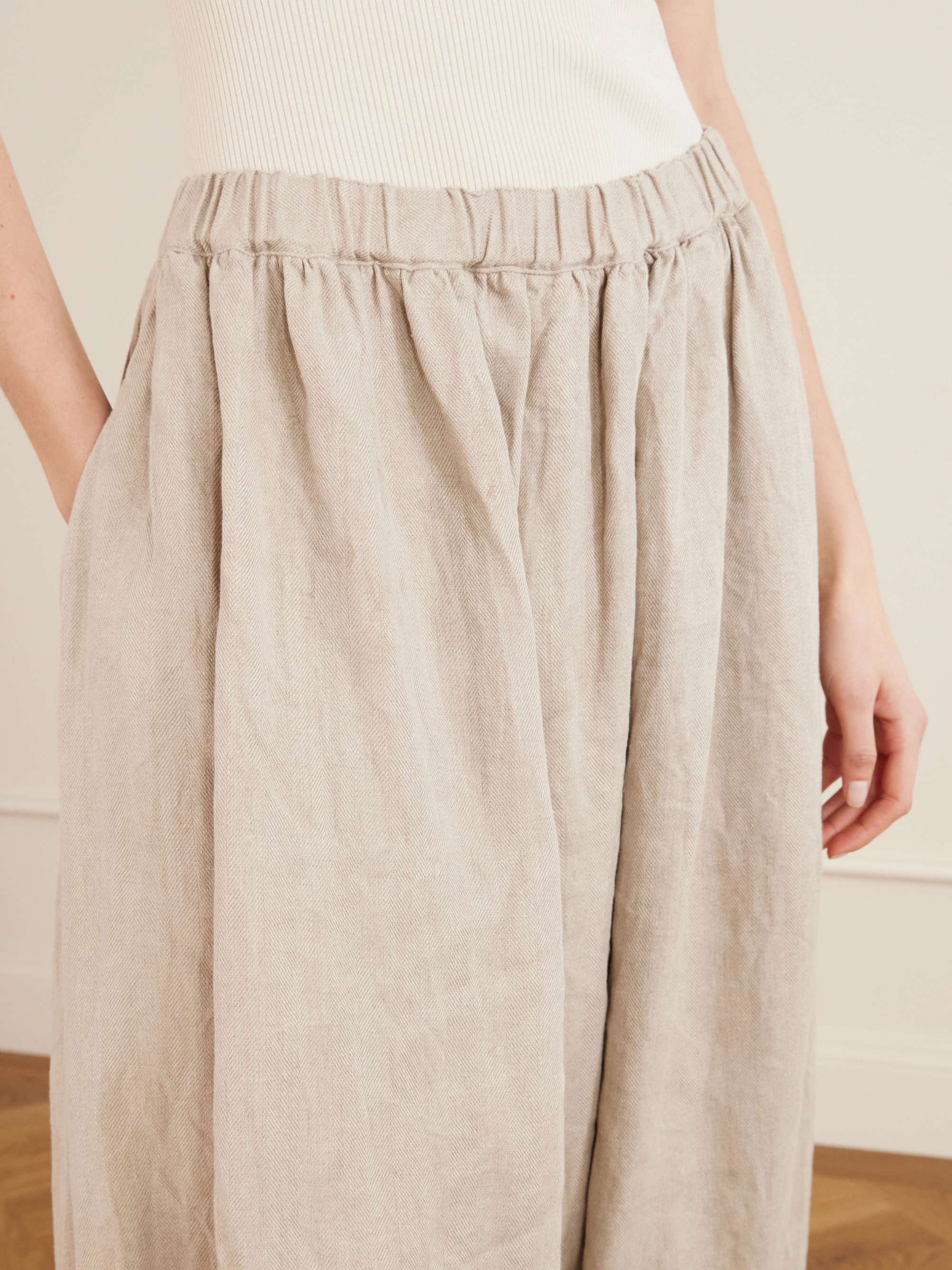 COMME des GARÇONS Linen wide-leg pants | NET-A-PORTER