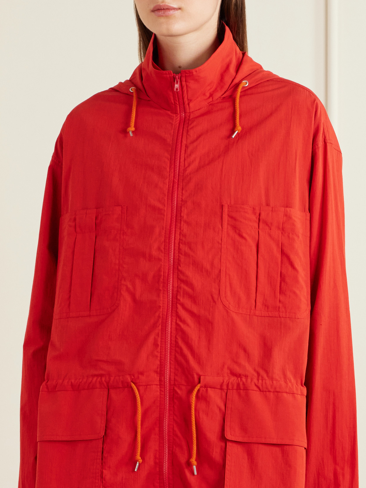 Auralee Cotton Jacket In Red