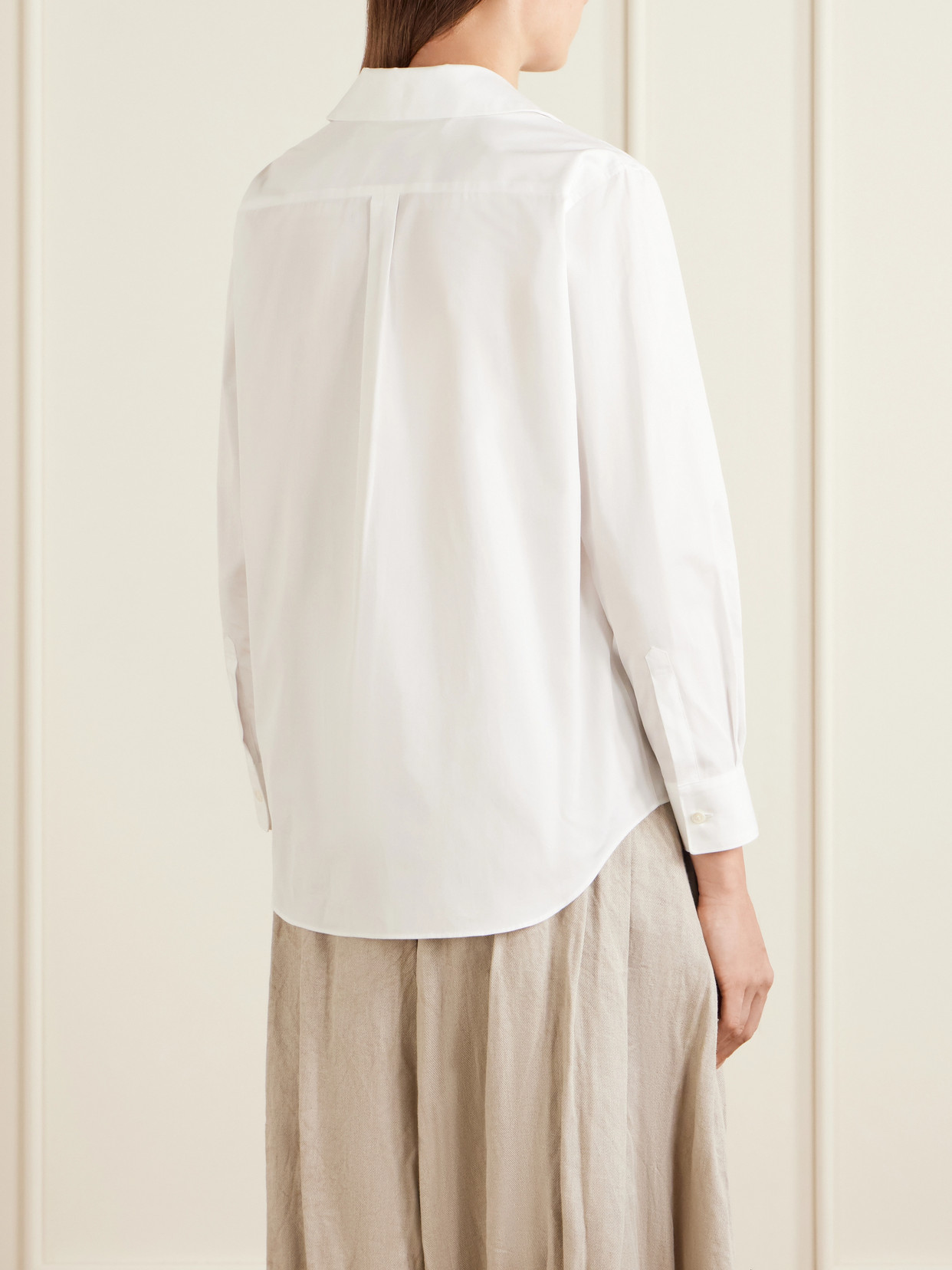 Comme Des Garçons - Crochet-Trimmed Cotton-Poplin Shirt