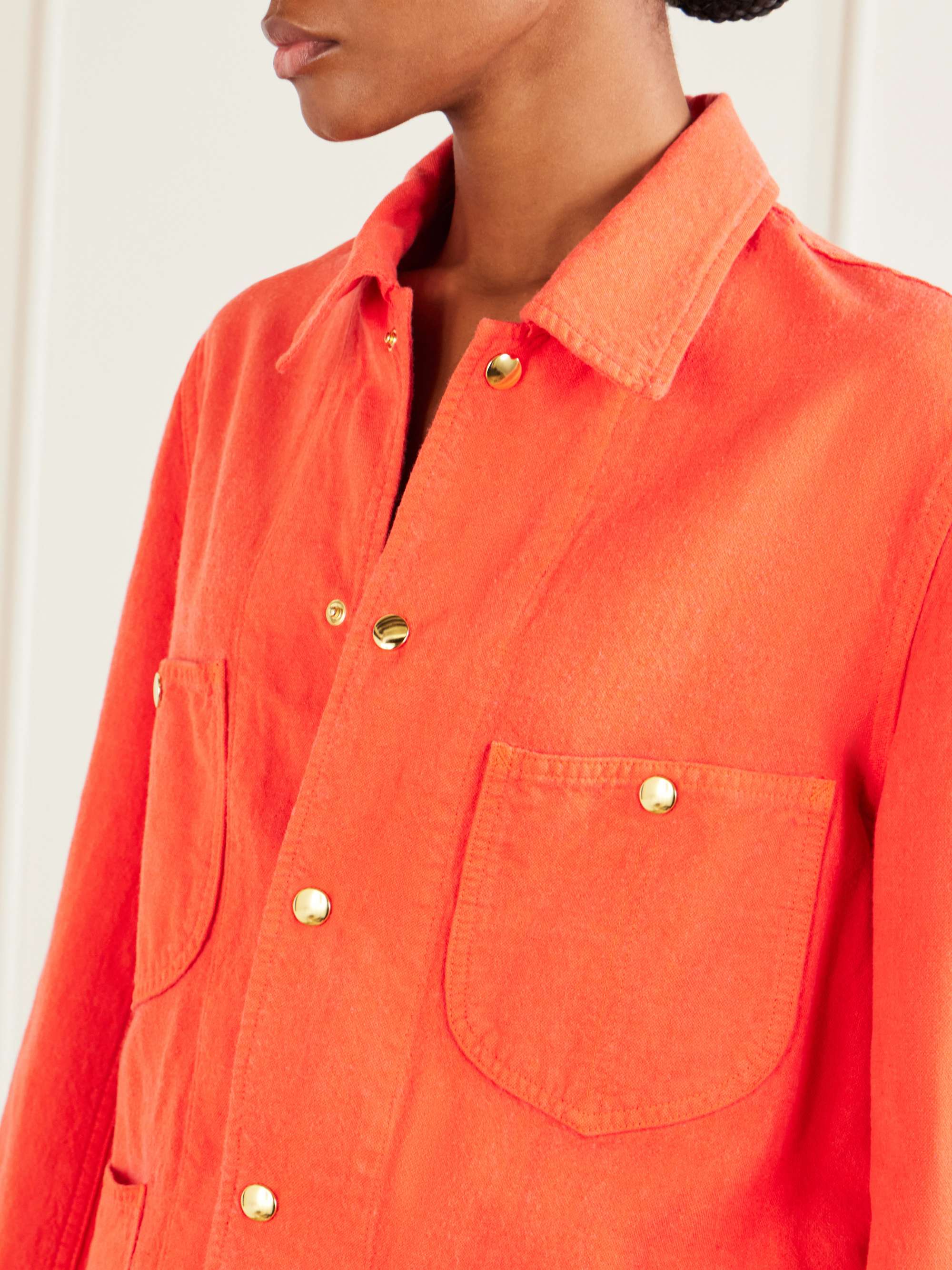 AURALEE Wool, cotton and linen-blend jacket | NET-A-PORTER