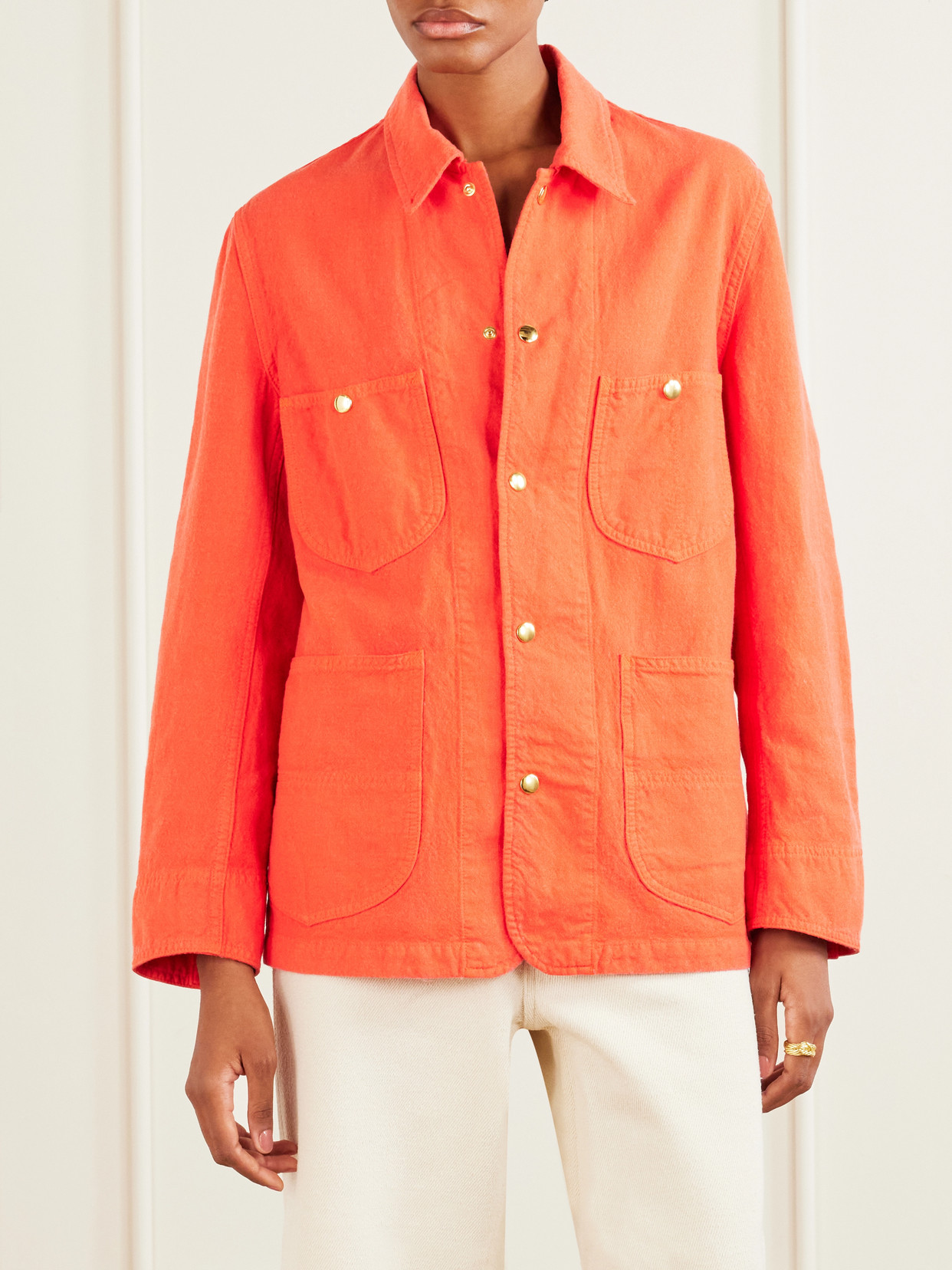 Wool, Cotton And Linen-Blend Jacket