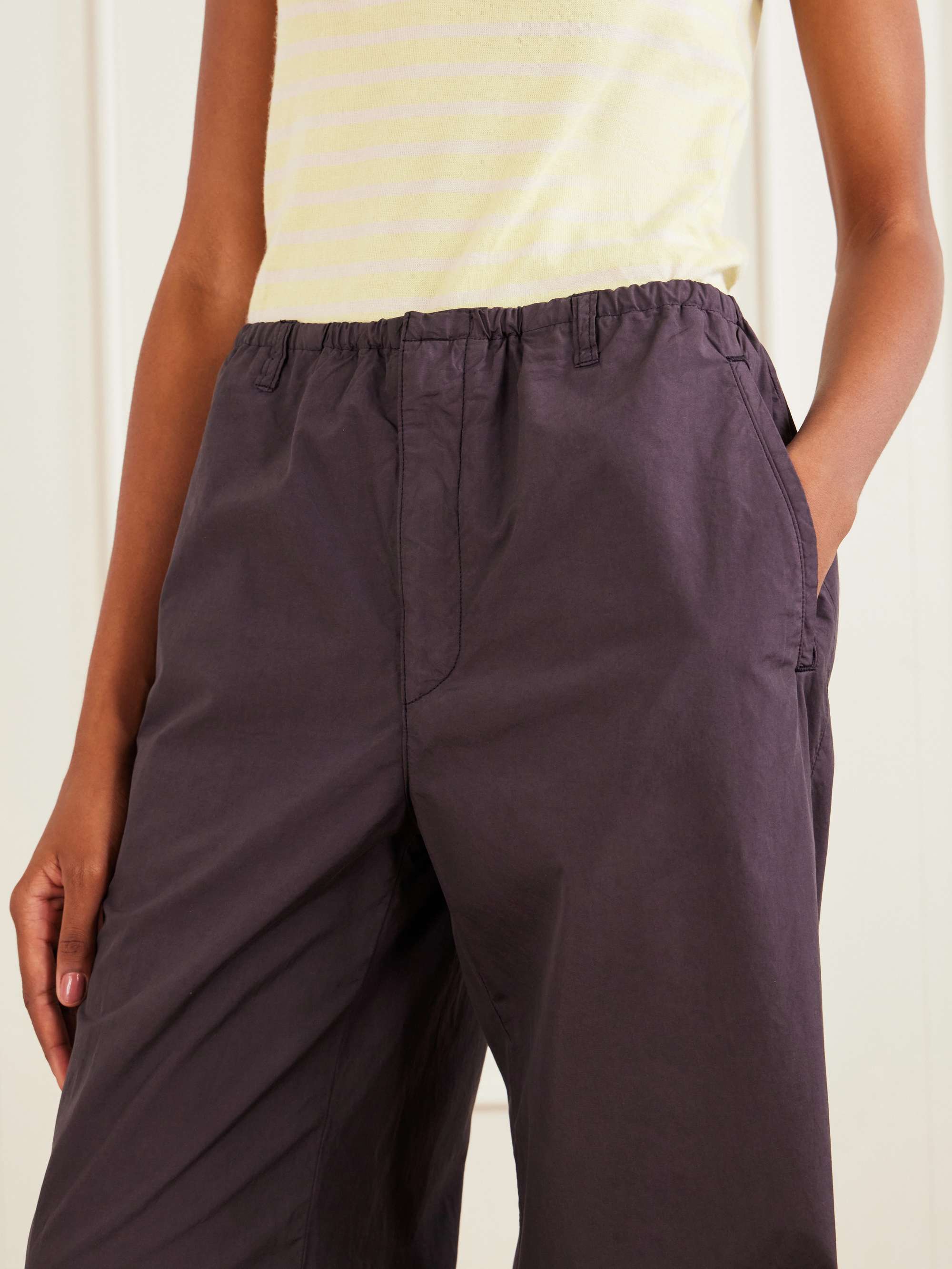 AURALEE Cotton wide-leg pants | NET-A-PORTER