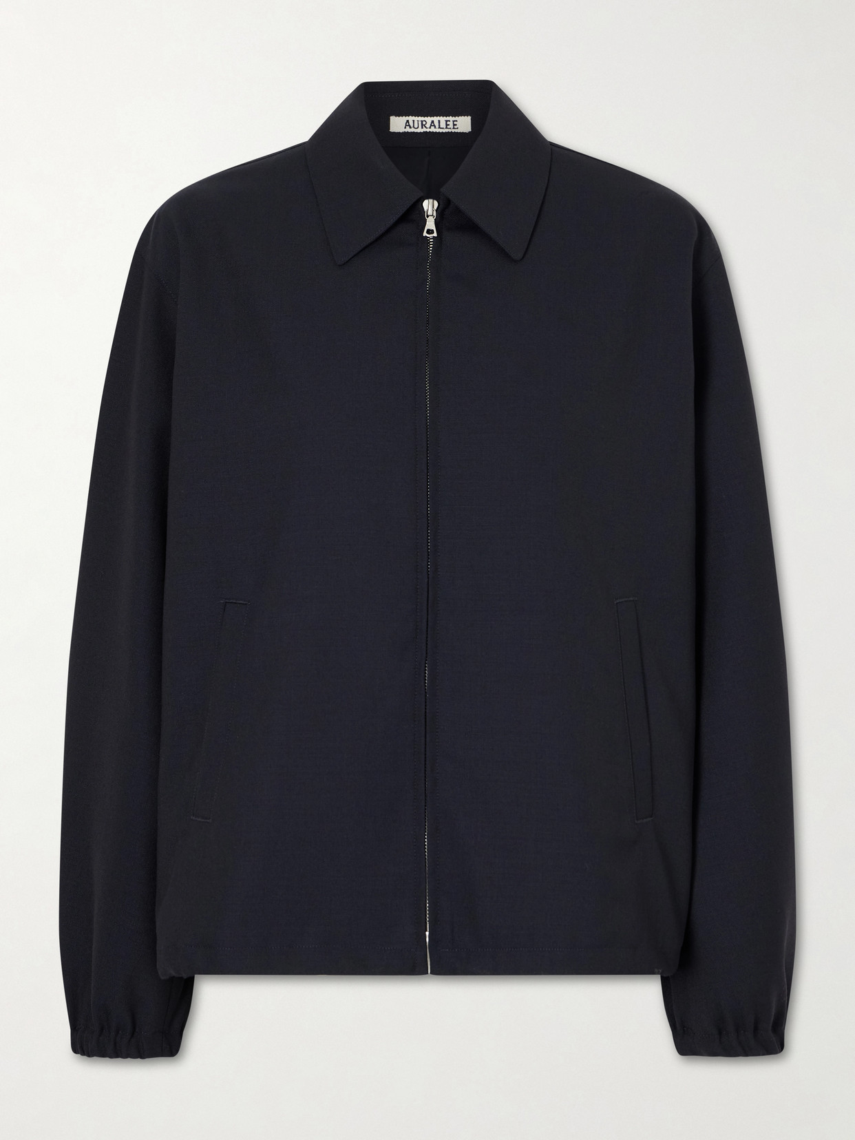 Auralee Wool And Mohair-blend Jacket In Blue