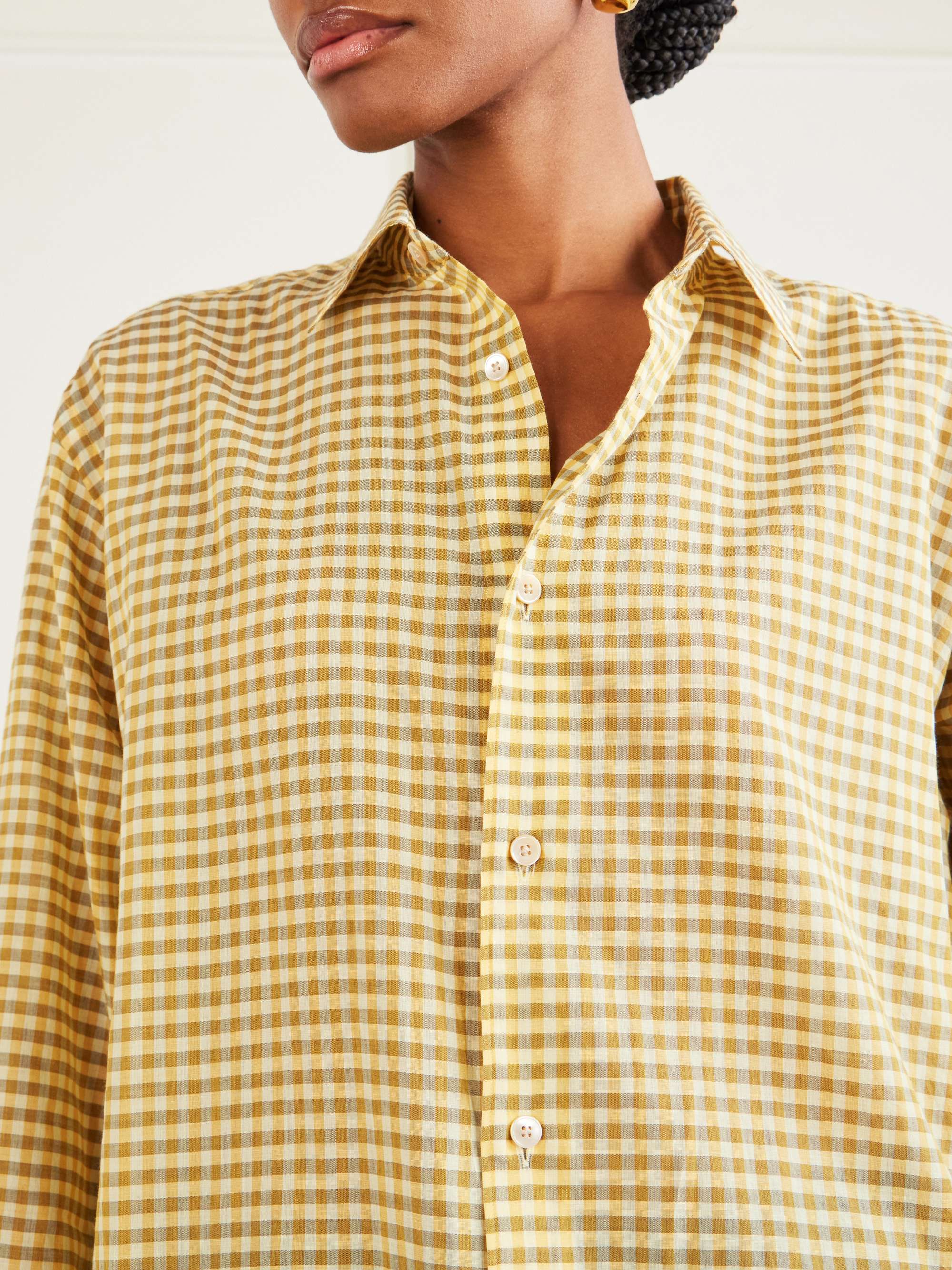 AURALEE Check cotton shirt | NET-A-PORTER