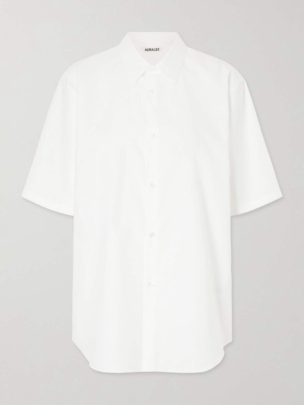 Auralee Cotton-poplin Shirt In White