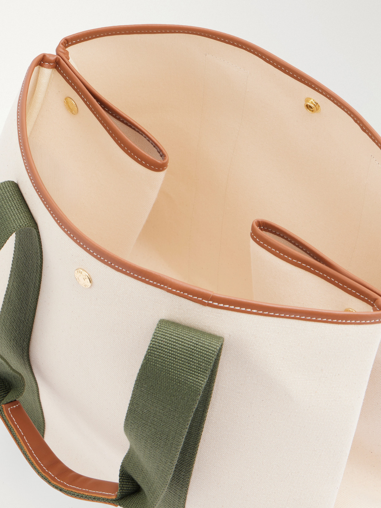Traversée Large Leather And Webbing-Trimmed Canvas Tote