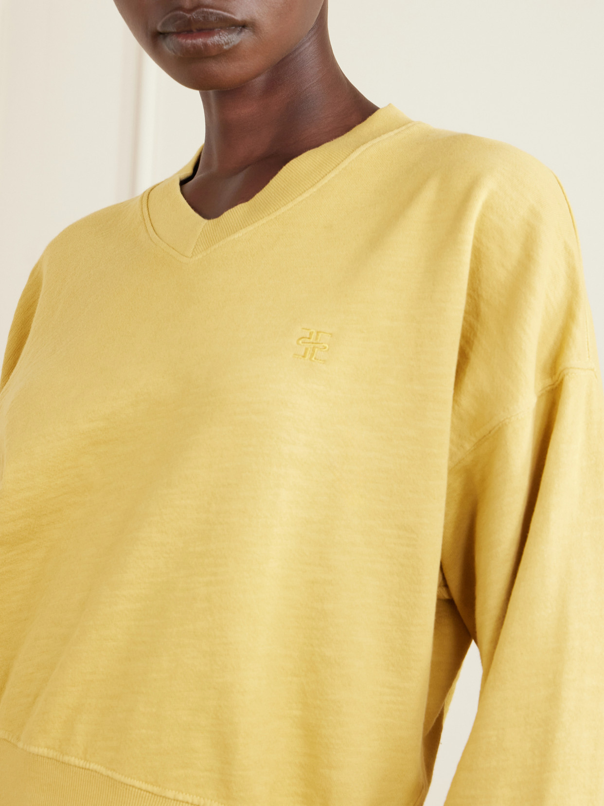 Éterne - Cropped Cotton-Jersey Sweater