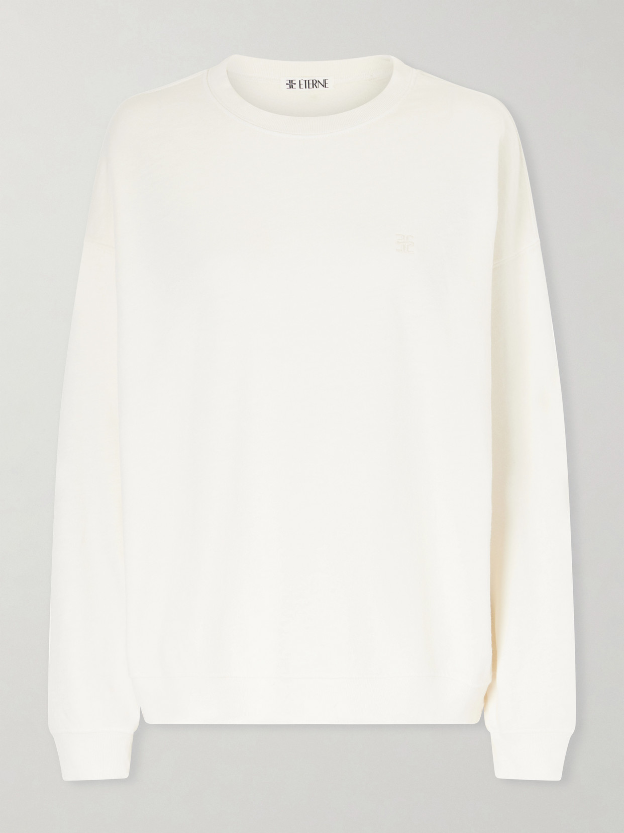 Éterne Cotton-jersey Sweater In White