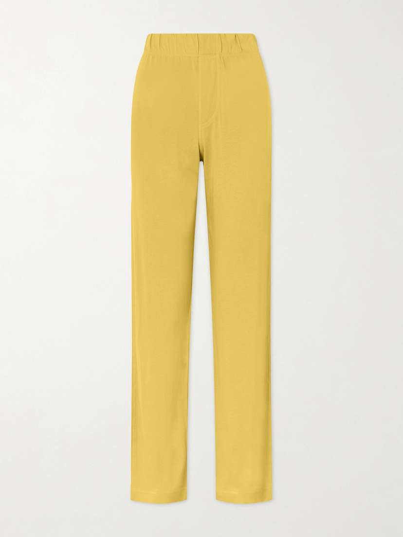 ÉTERNE Lounge Cotton And Modal-blend Jersey Straight-leg Pants
