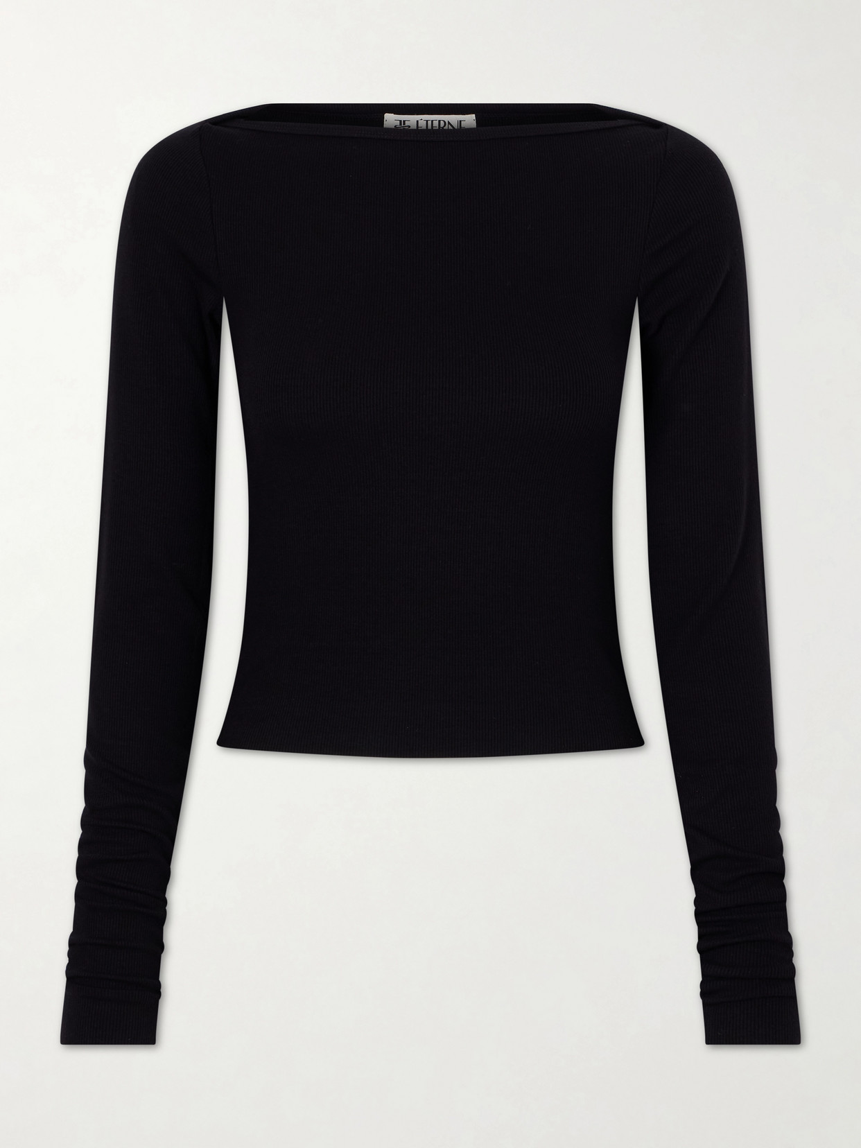 Éterne - Cropped Ribbed Stretch-Jersey Top