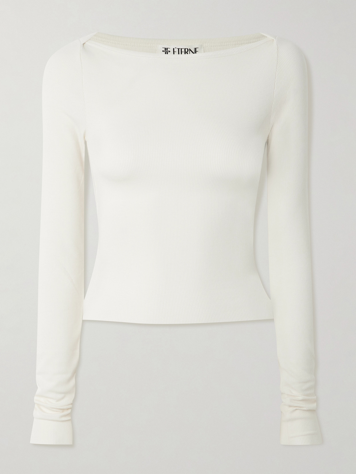 Éterne Cropped Ribbed Stretch-jersey Top In Multi