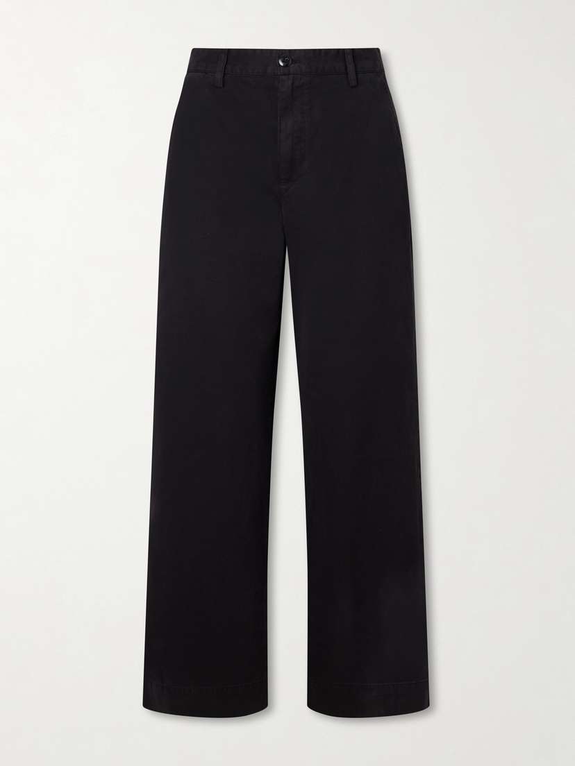 ÉTERNE Benson Cotton-gabardine Straight-leg Pants