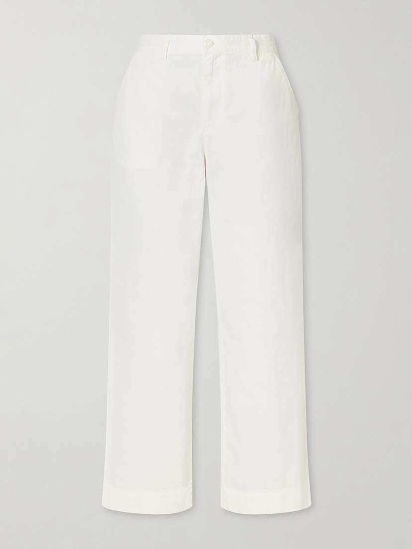ÉTERNE Benson Cotton-gabardine Straight-leg Pants - Women's Clothing