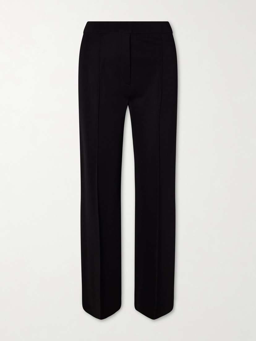 HIGH SPORT Evie Pleated Knitted Wide-leg Pants - Women's Clothing