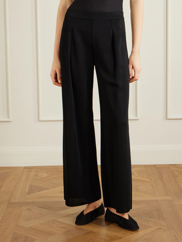 High Sport Gene pleated jersey wide-leg pants