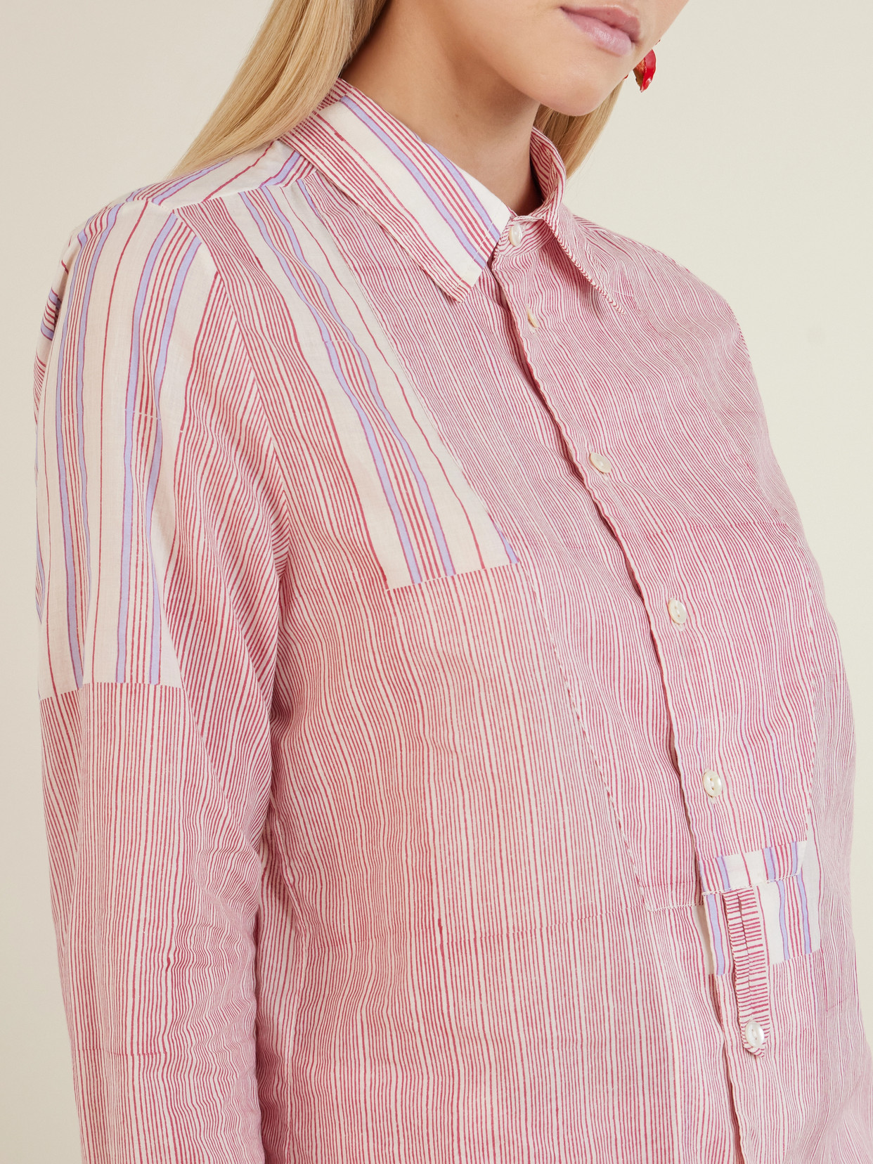 Baptiste Striped Cotton-Voile Shirt