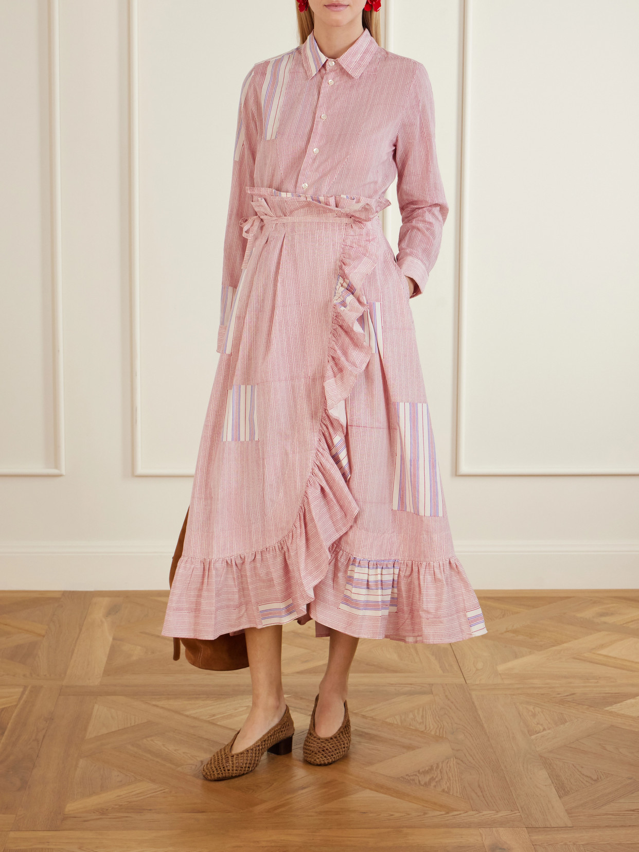 Baptiste Striped Cotton-Voile Shirt