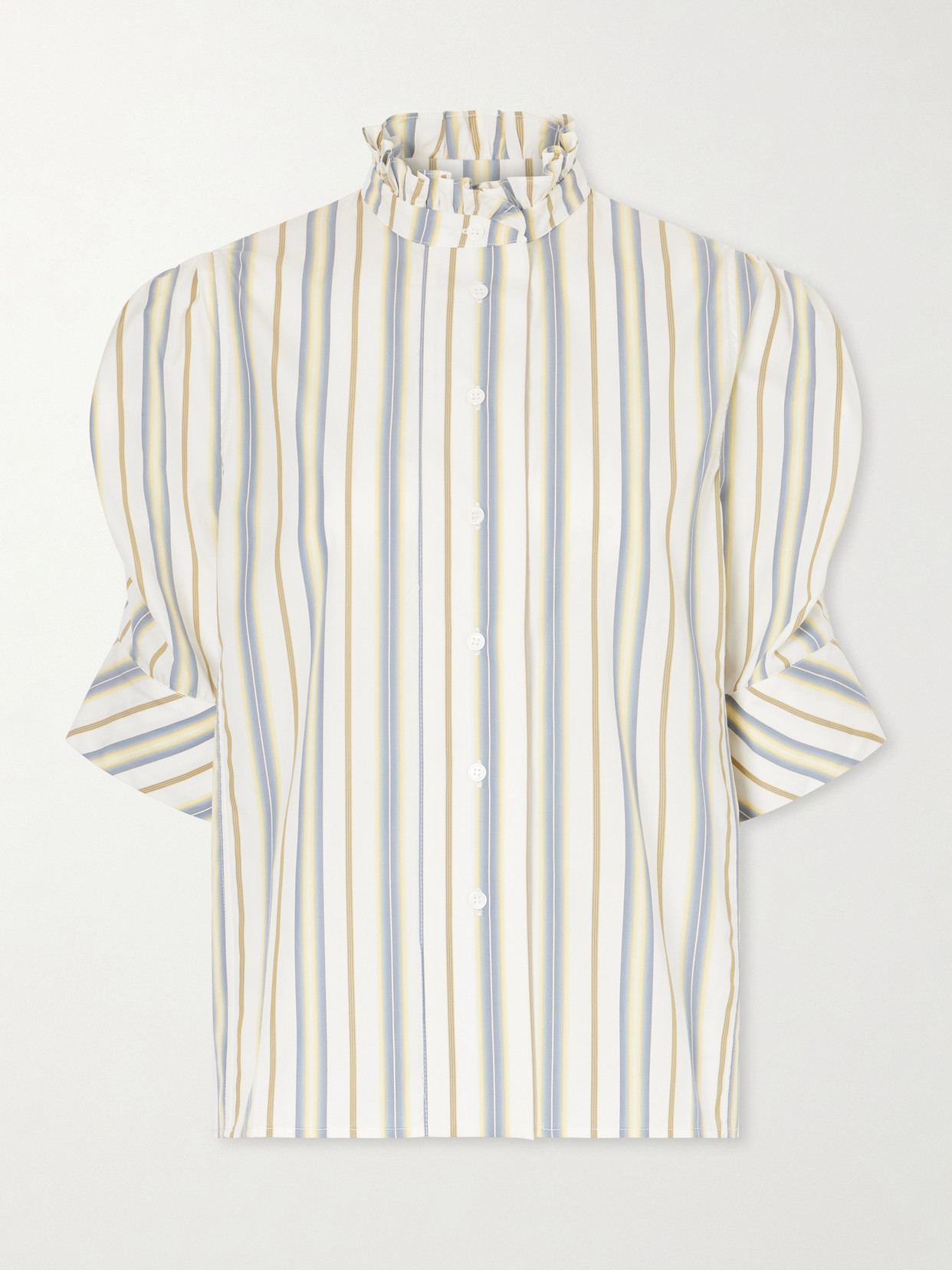 Thierry Colson Vita Striped Cotton Blouse In Multi