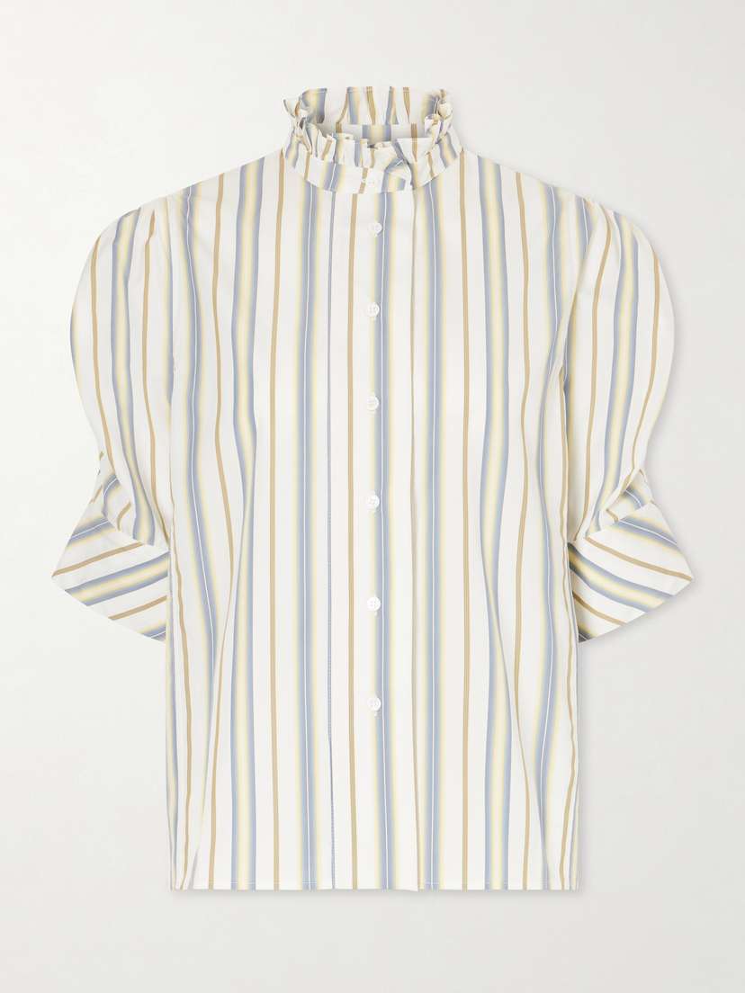 Thierry Colson Vita Striped Cotton Blouse