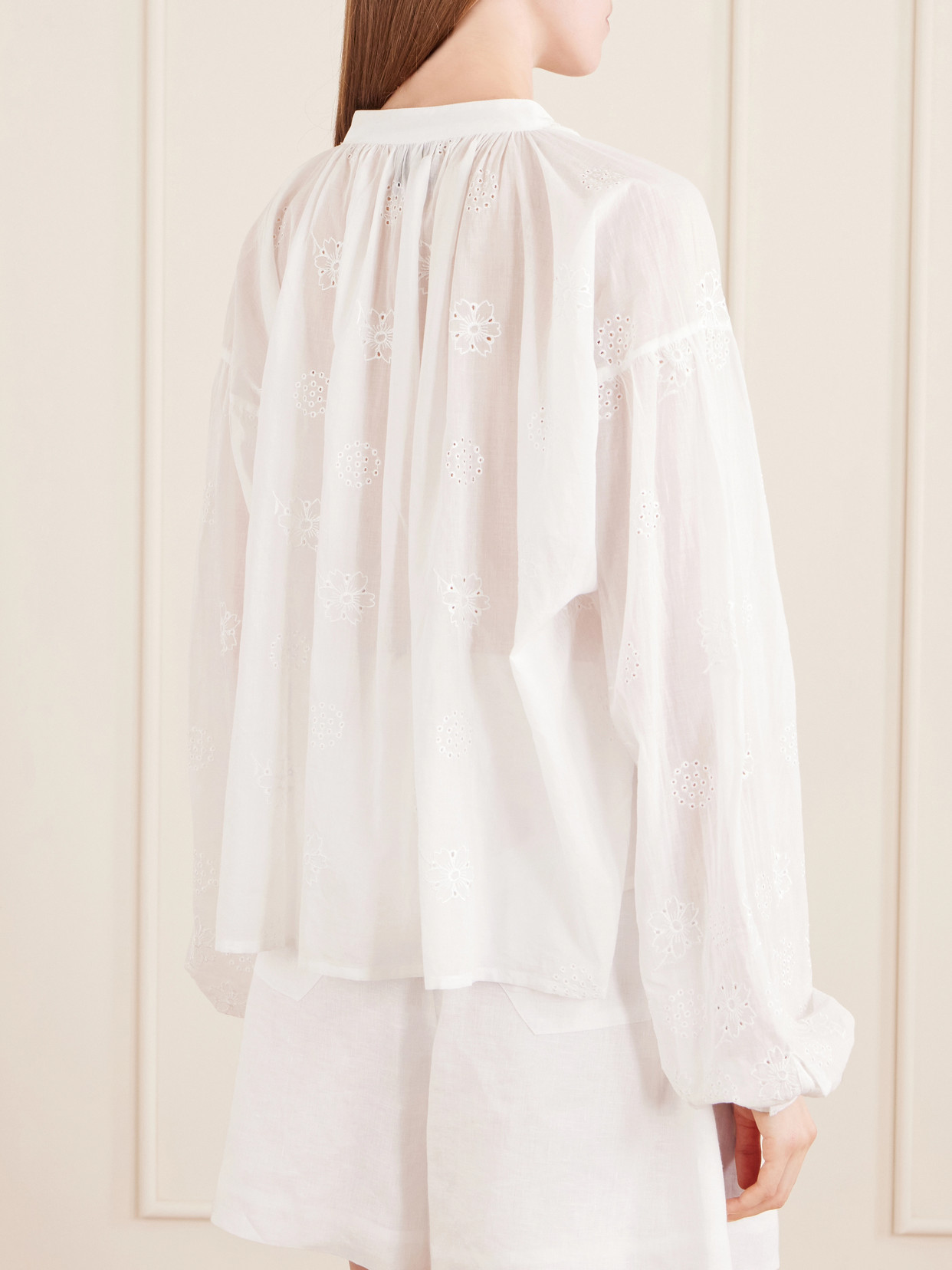 Guise Embroidered Cotton Blouse