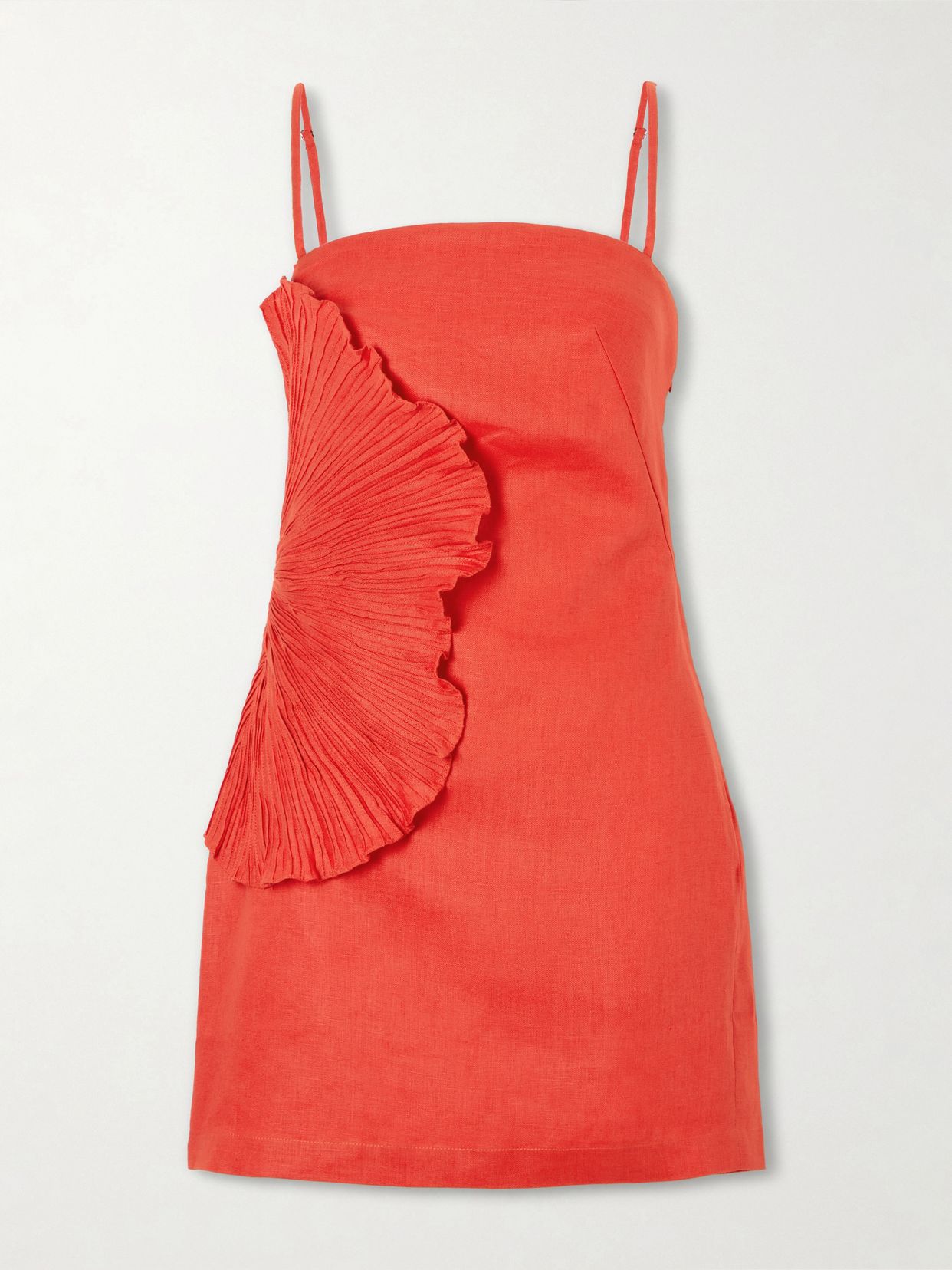 Respiro Lento embellished linen mini dress