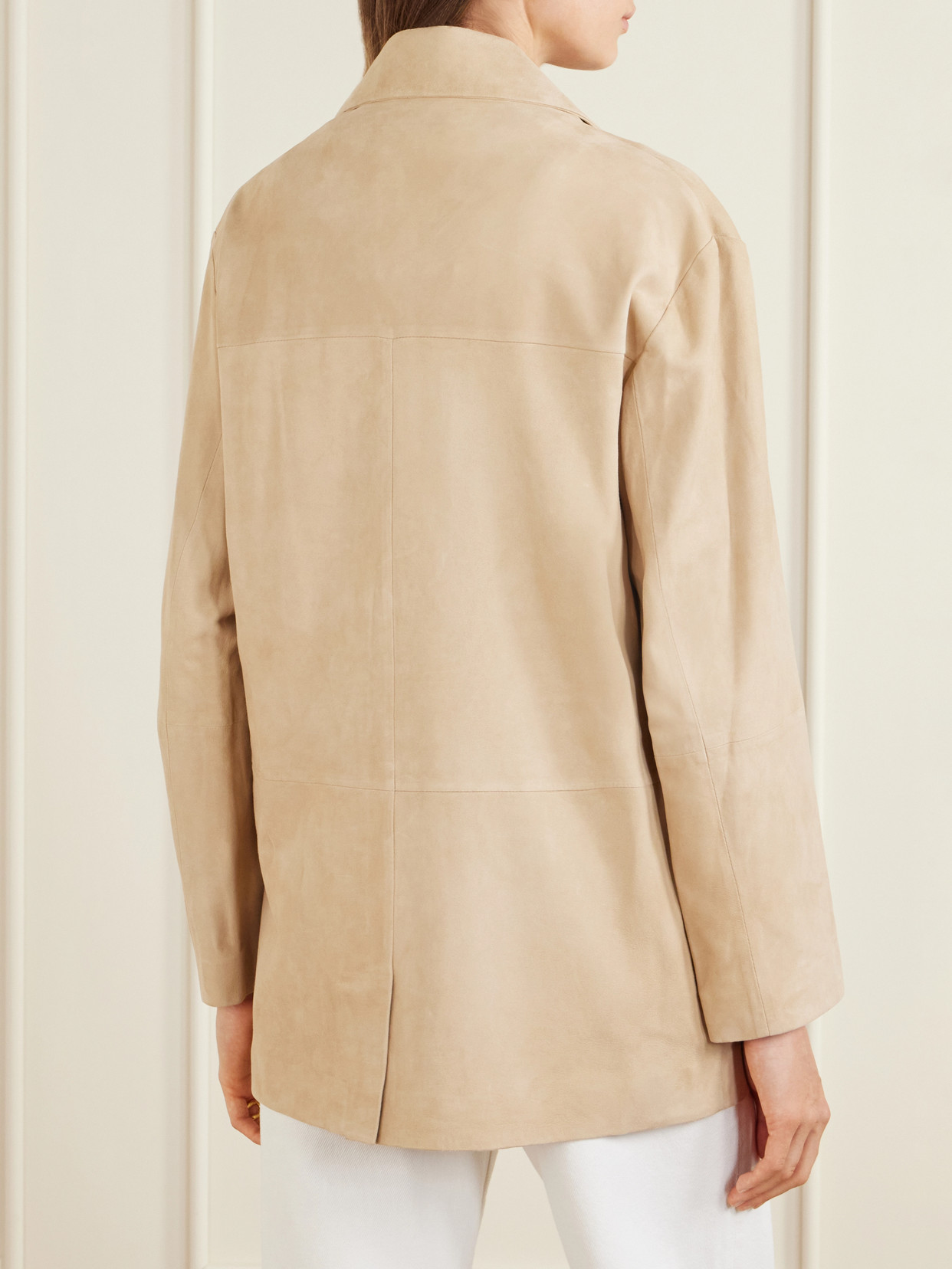 Arma Sendy Suede Jacket In Neutral