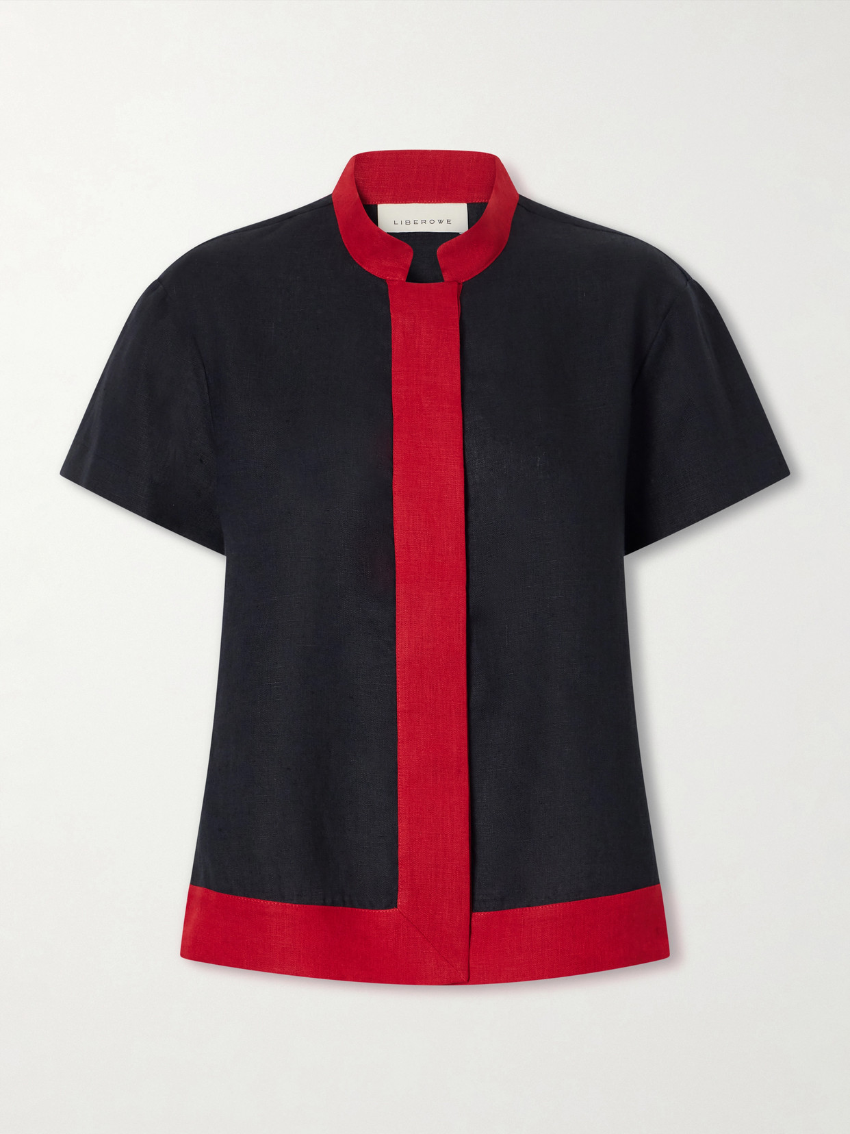 Liberowe Hana Linen Shirt In Black