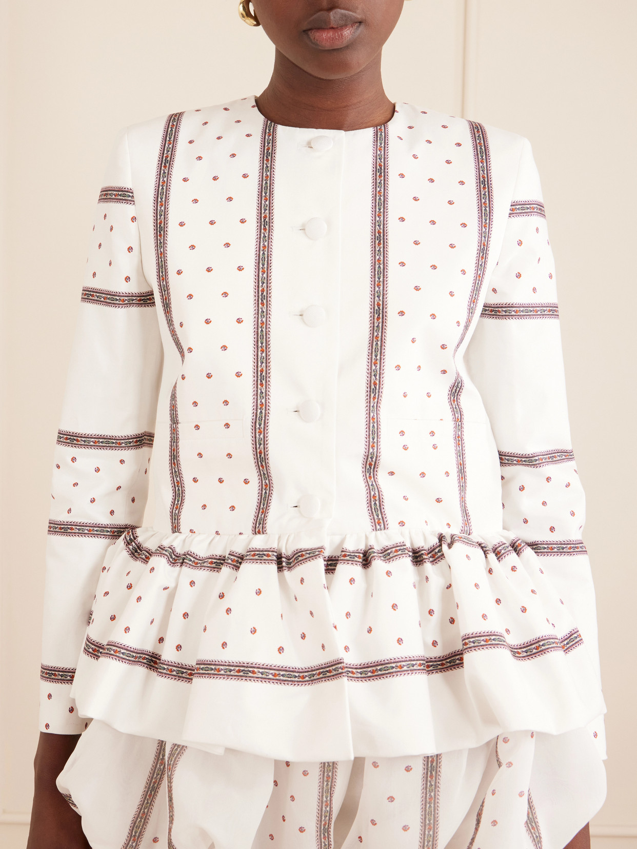 Peplum Cotton Jacket