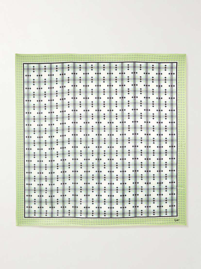 Olivia von Halle Dunaway Silk-satin Scarf
