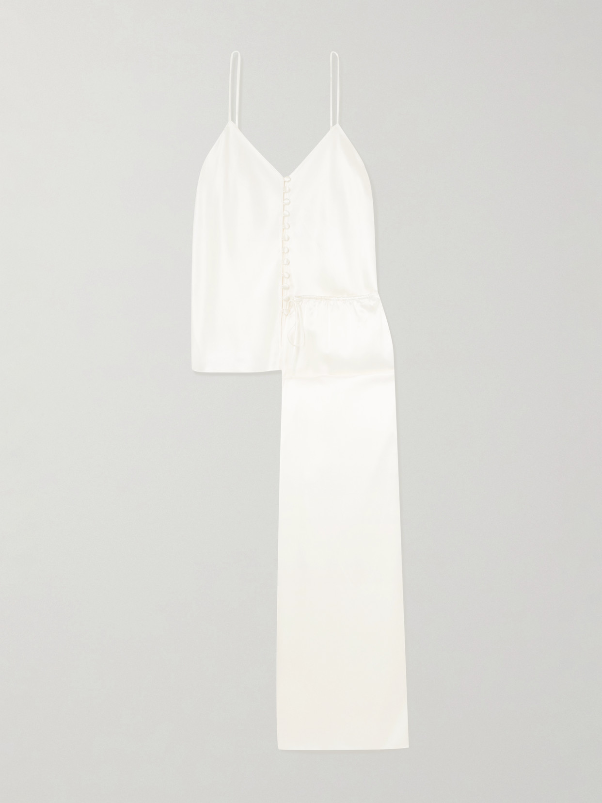 Olivia Von Halle Blair Ivory Camisole Set In White