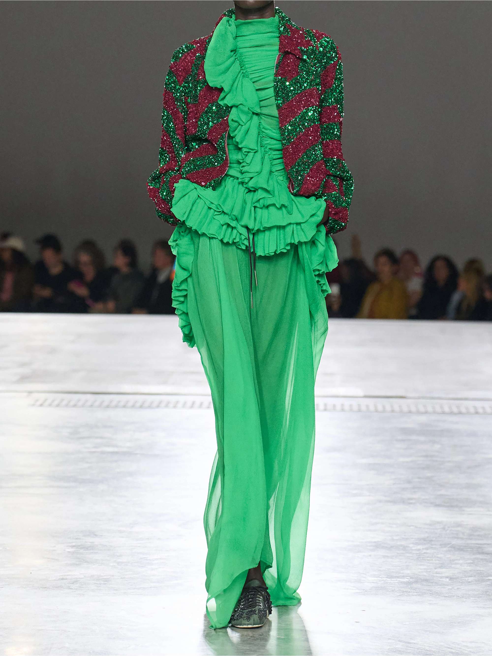 DRIES VAN NOTEN Shelby ruffled silk-chiffon maxi skirt | NET-A-PORTER