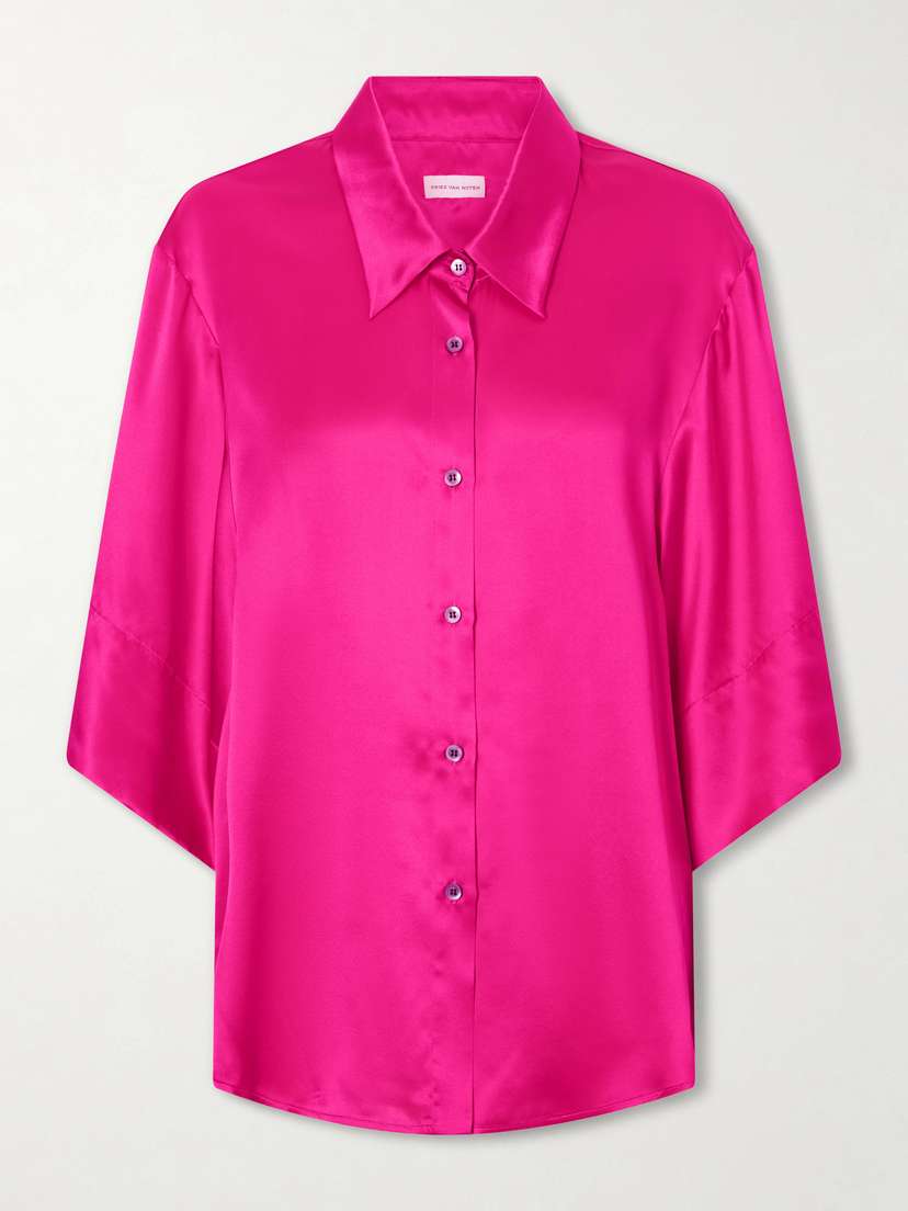 Dries Van Noten Clea Silk-satin Blouse