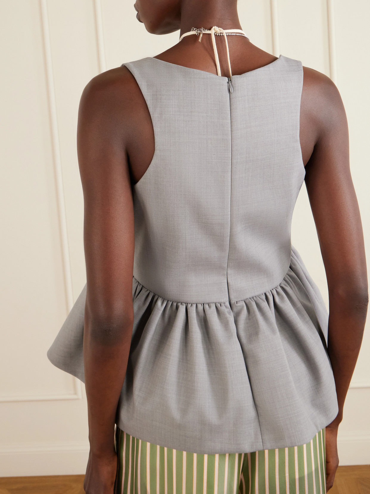 Caylo Crepe Peplum Top