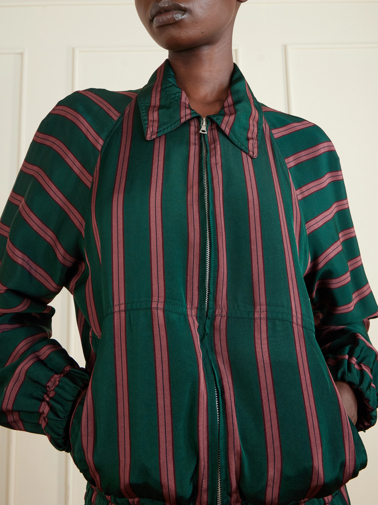 Vinnia Striped Jersey Jacket