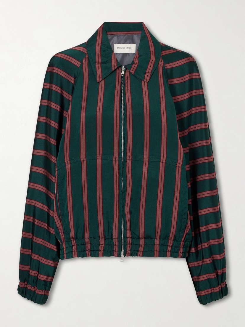 Dries Van Noten Vinnia Striped Jersey Jacket