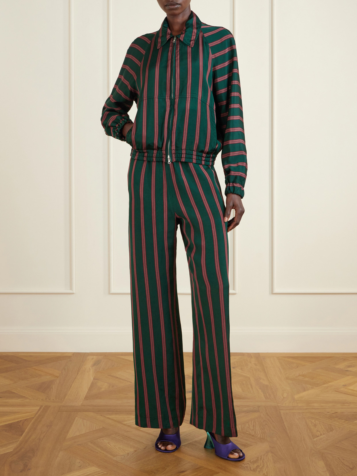 Vinnia Striped Jersey Jacket