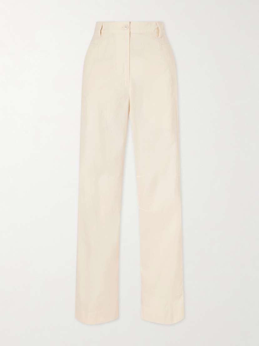Dries Van Noten Pincks Wide-leg Cotton-poplin Pants