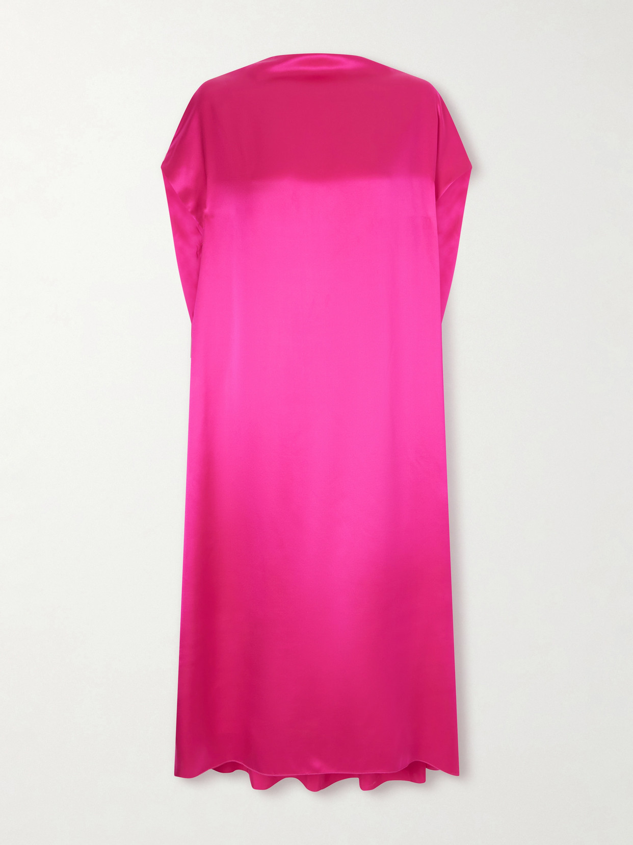 Dries Van Noten Silk-satin Midi Dress In Pink