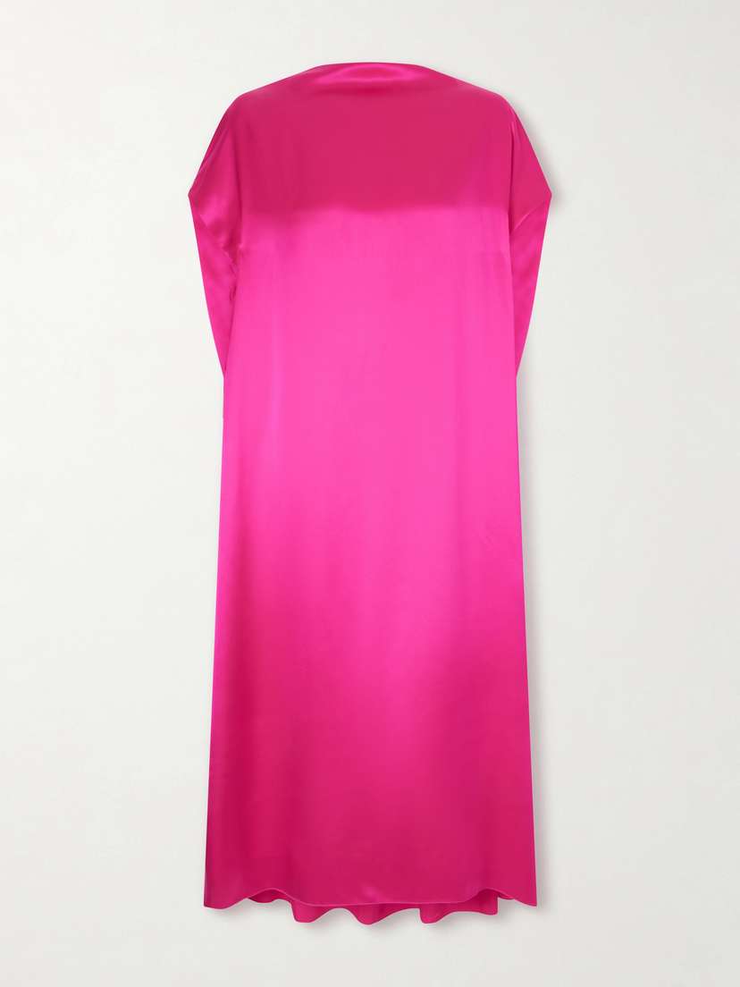 Dries Van Noten Silk-satin Midi Dress