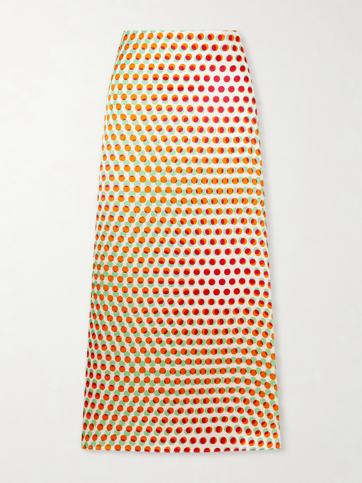 Susya Polka-Dot Silk-Satin Midi
