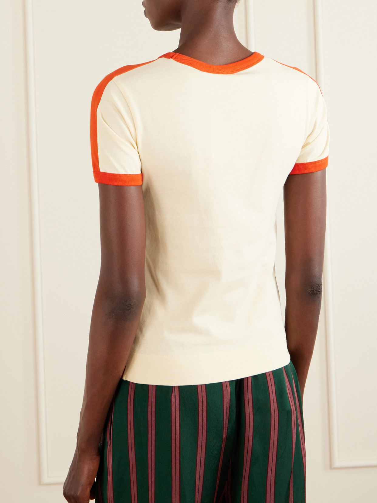 Hental Embellished Cotton-Jersey T-Shirt