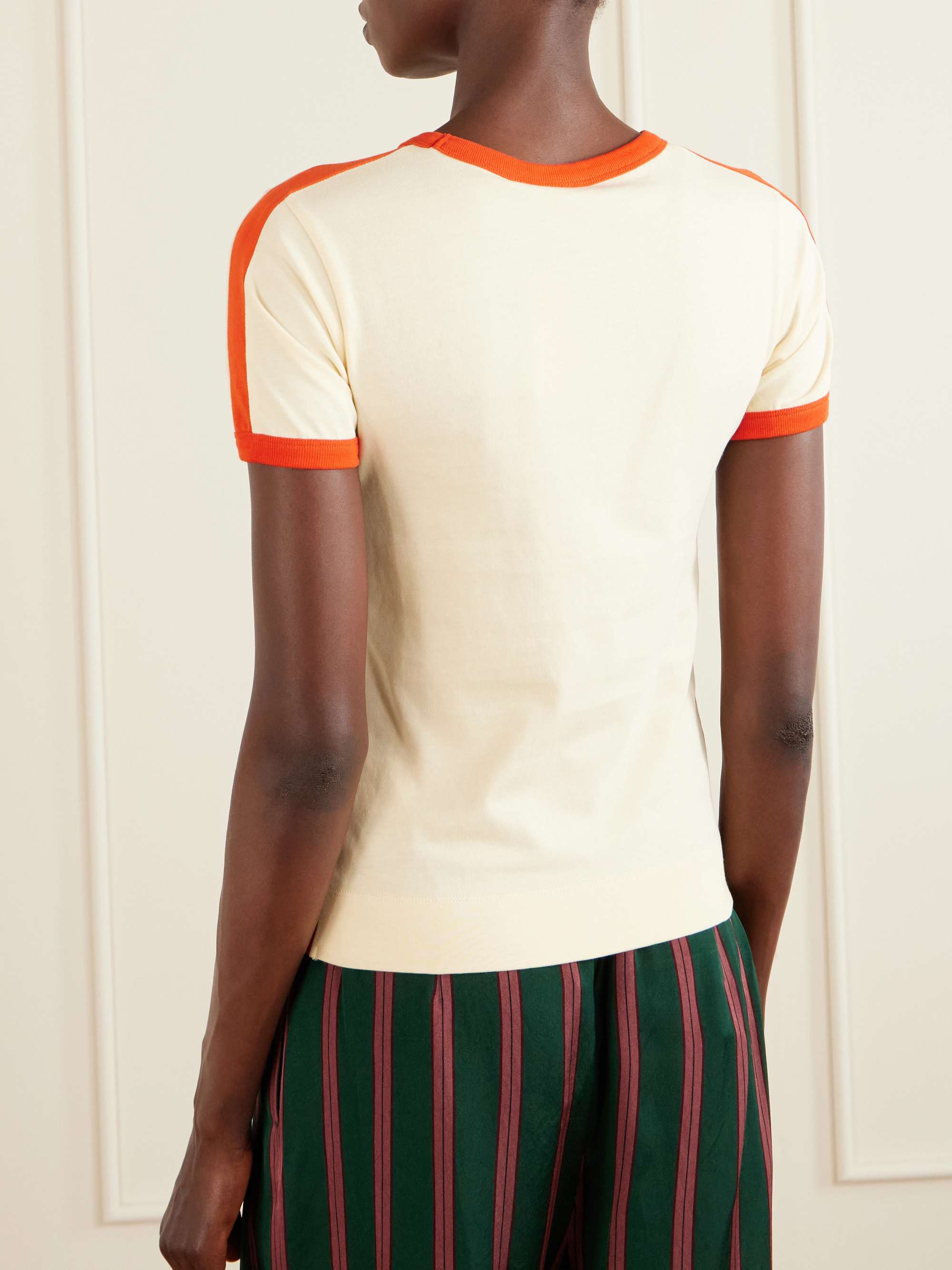 DRIES VAN NOTEN Hental embellished cotton-jersey T-shirt | NET-A