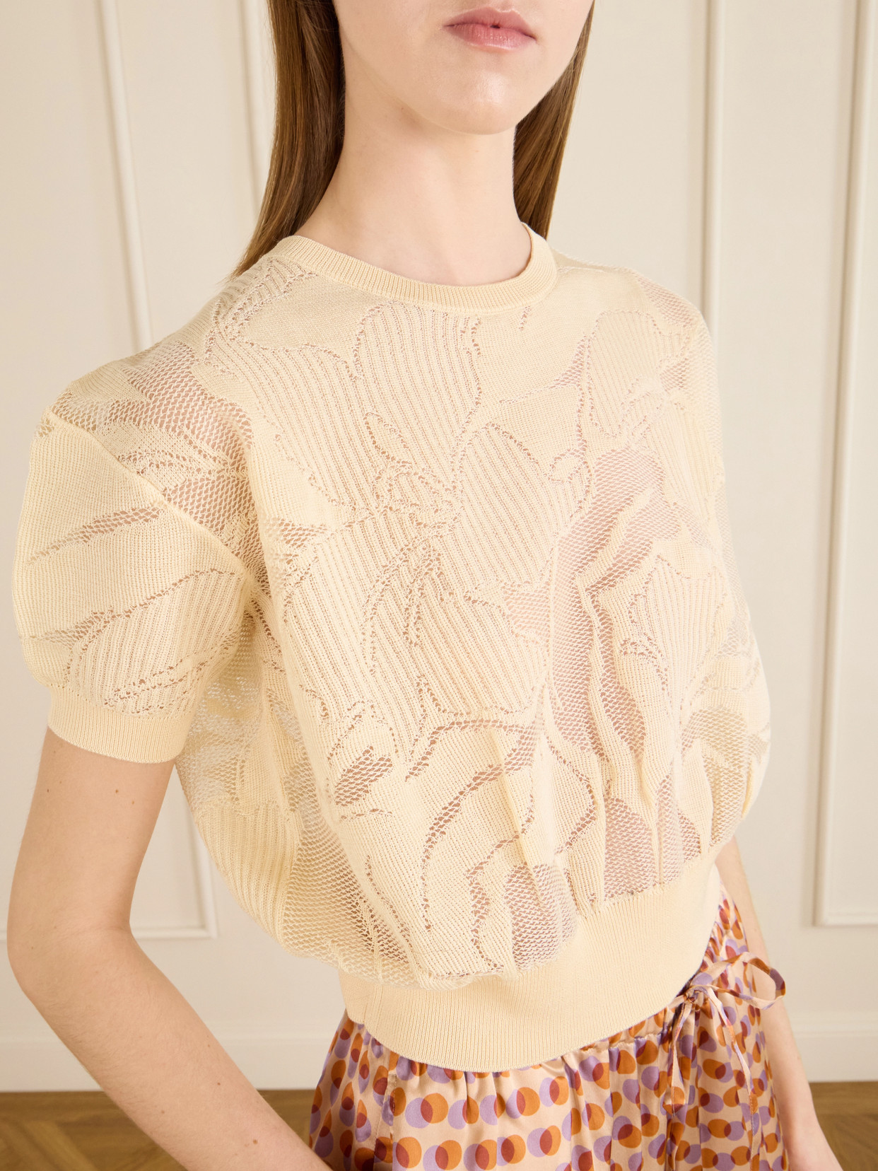 Ribbed-Knit Cotton-Blend Sweater