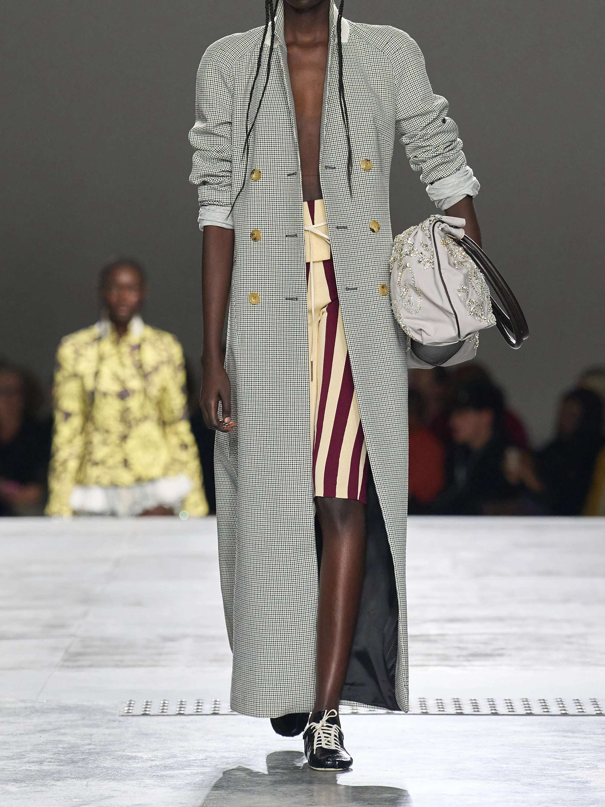 DRIES VAN NOTEN Ronna checked long coat | NET-A-PORTER