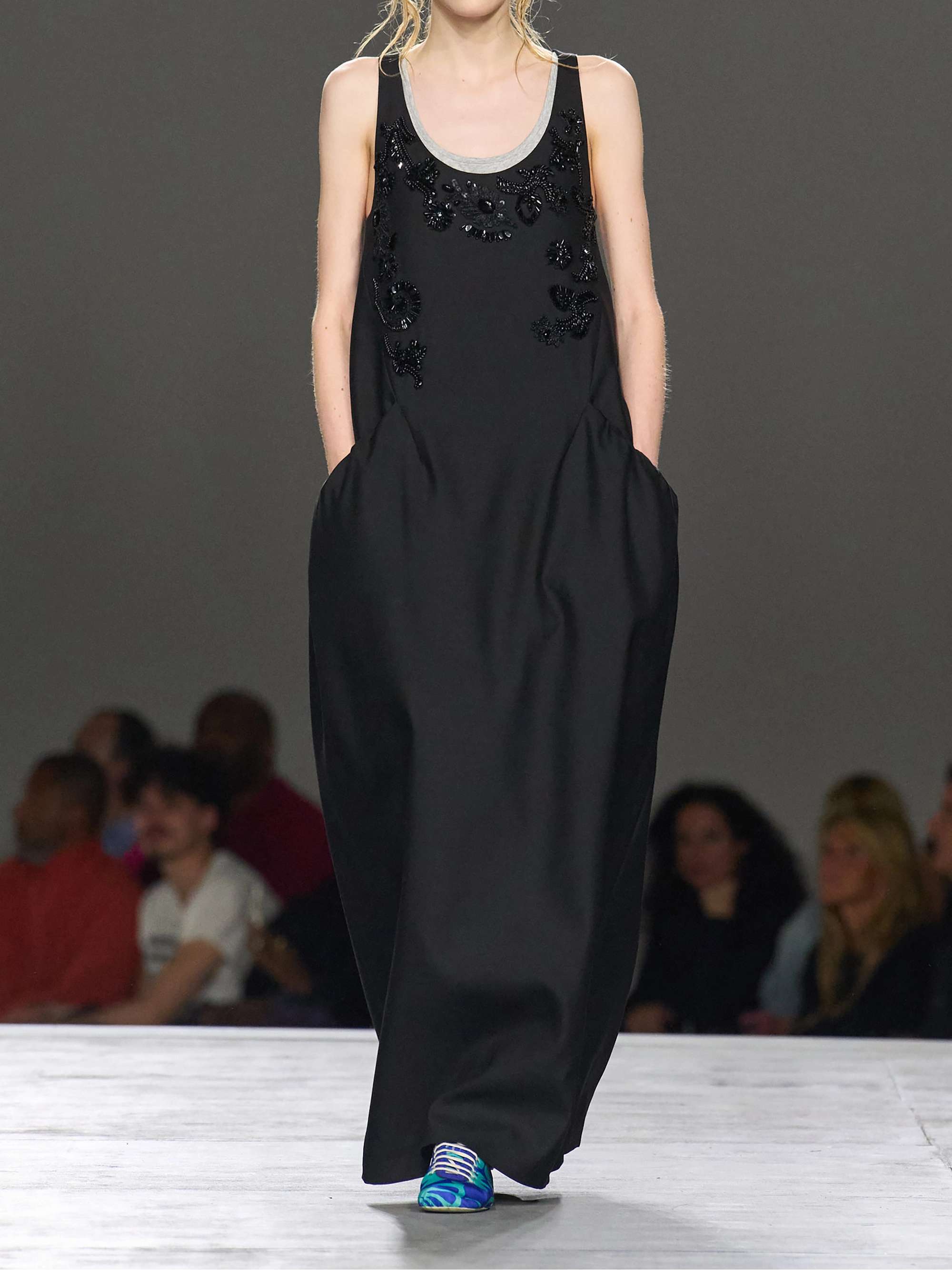 DRIES VAN NOTEN Embellished wool and silk-blend midi dress | NET-A