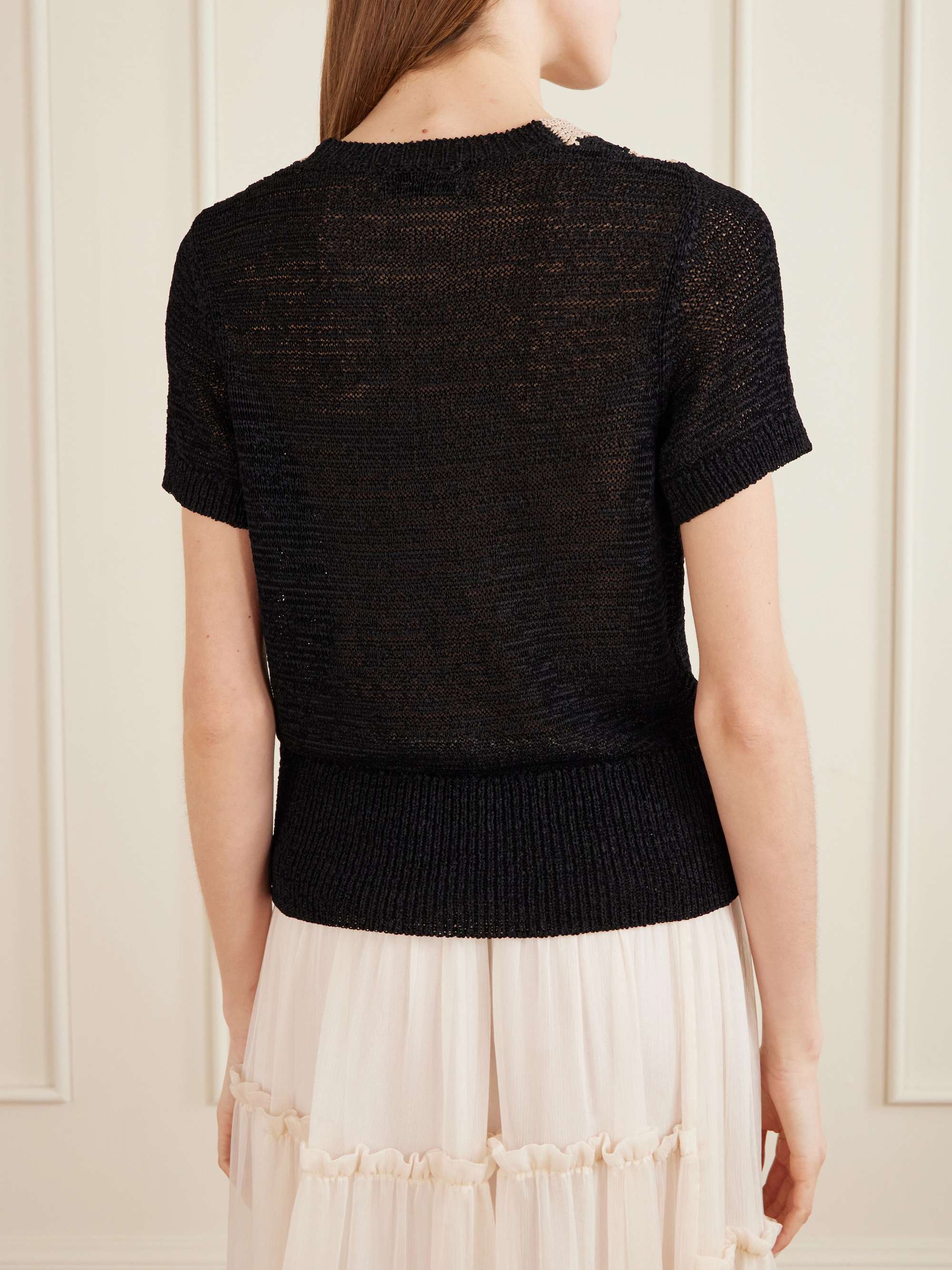 DRIES VAN NOTEN Striped knitted sweater | NET-A-PORTER