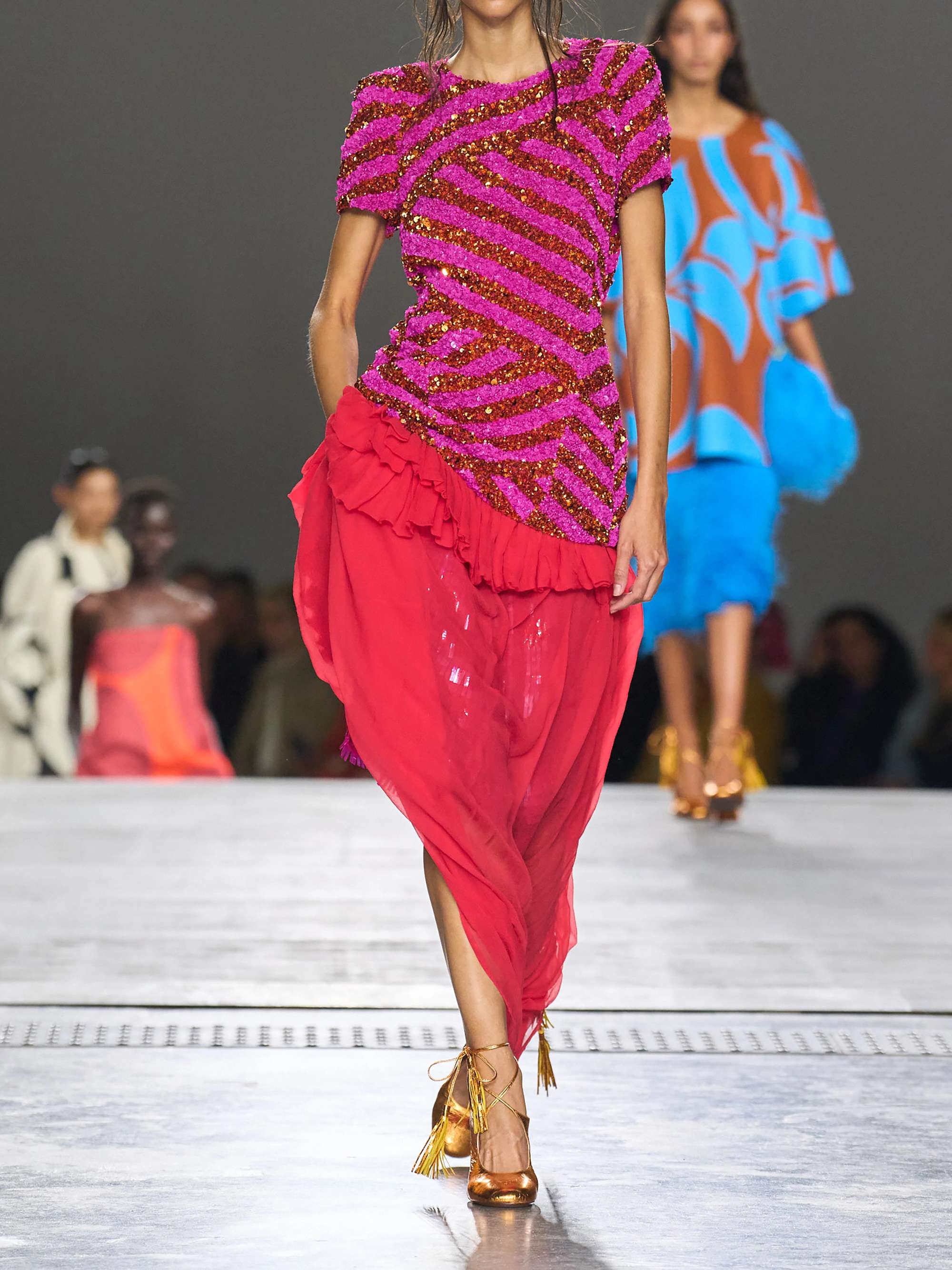 DRIES VAN NOTEN Shelby ruffled silk-chiffon maxi skirt | NET-A-PORTER